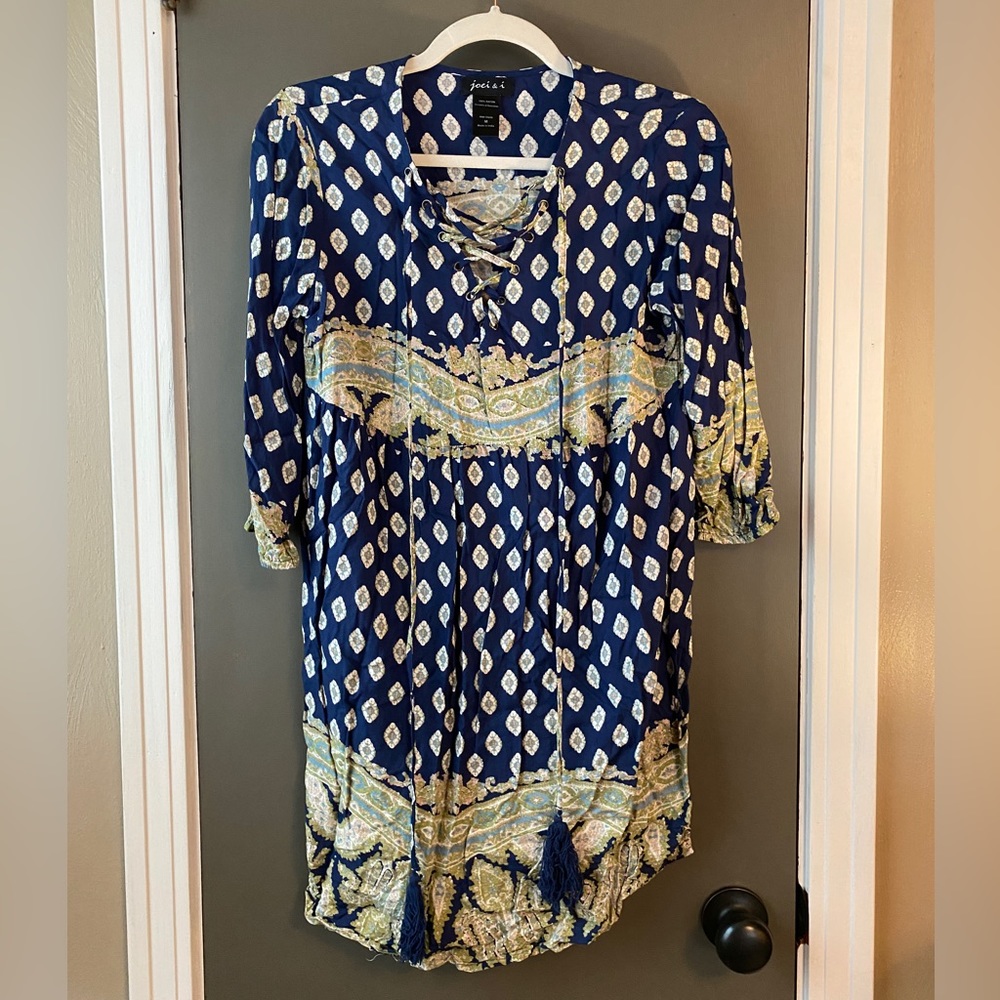 Navy Boho Dress